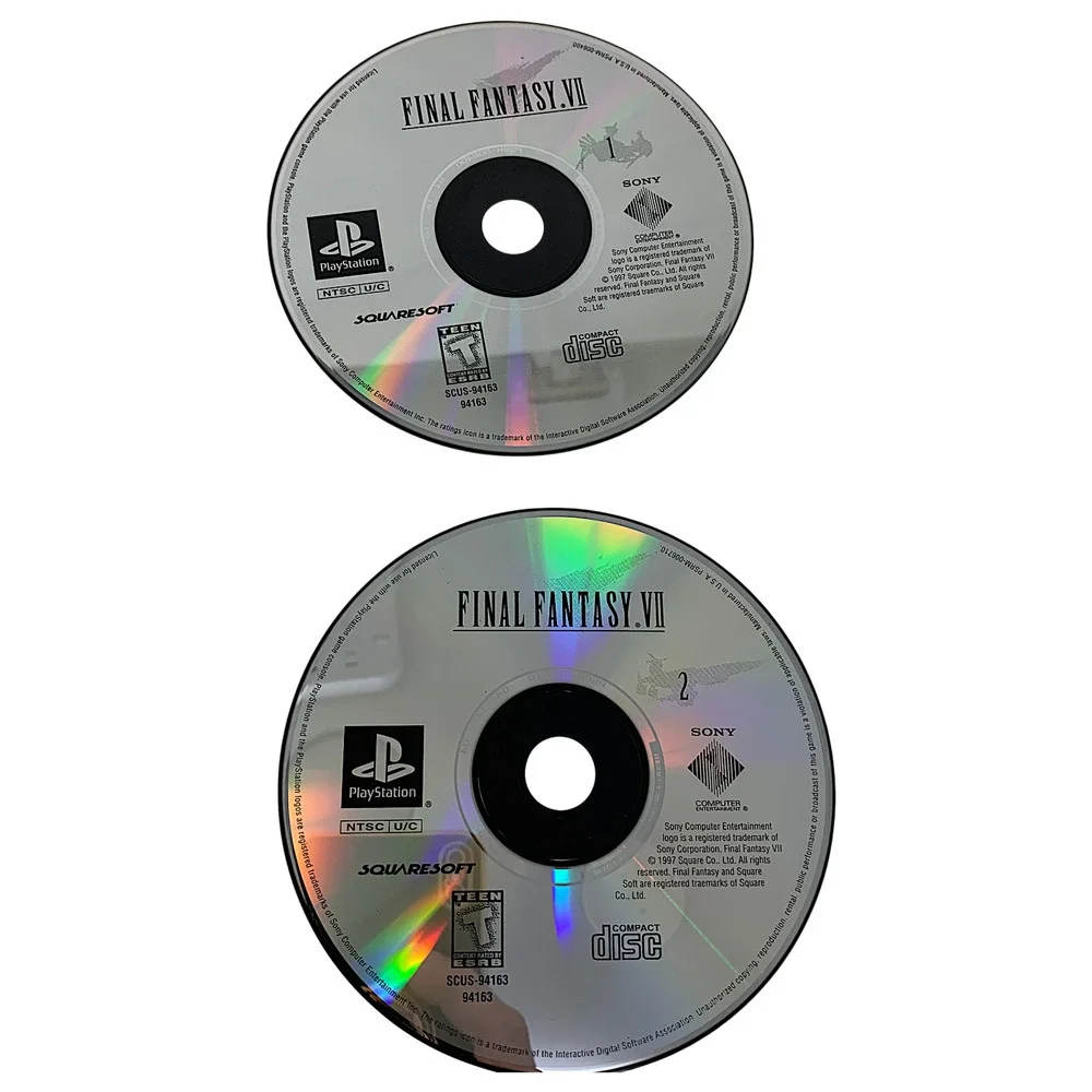 Vintage 1997 Final Fantasy VII 7 Sony PlayStation 1 Greatest Hits PS1 Tested